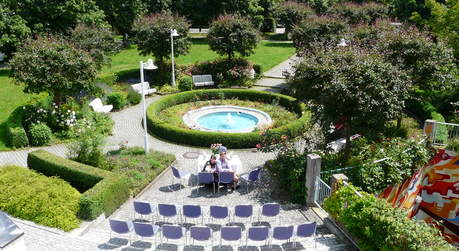 Hochzeit im Rosengarten
