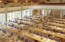 Festsaal in parlamentarischer Bestuhlung